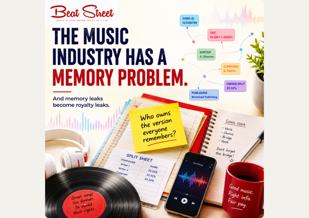 music industry struggling with institutional memory across metadata and rights systems